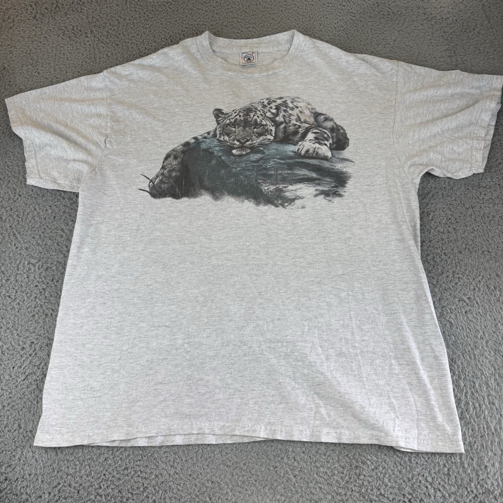 Vintage Jaguar Nature Tgif T Shirt Xl Gray Nature‎ Animal Y2k